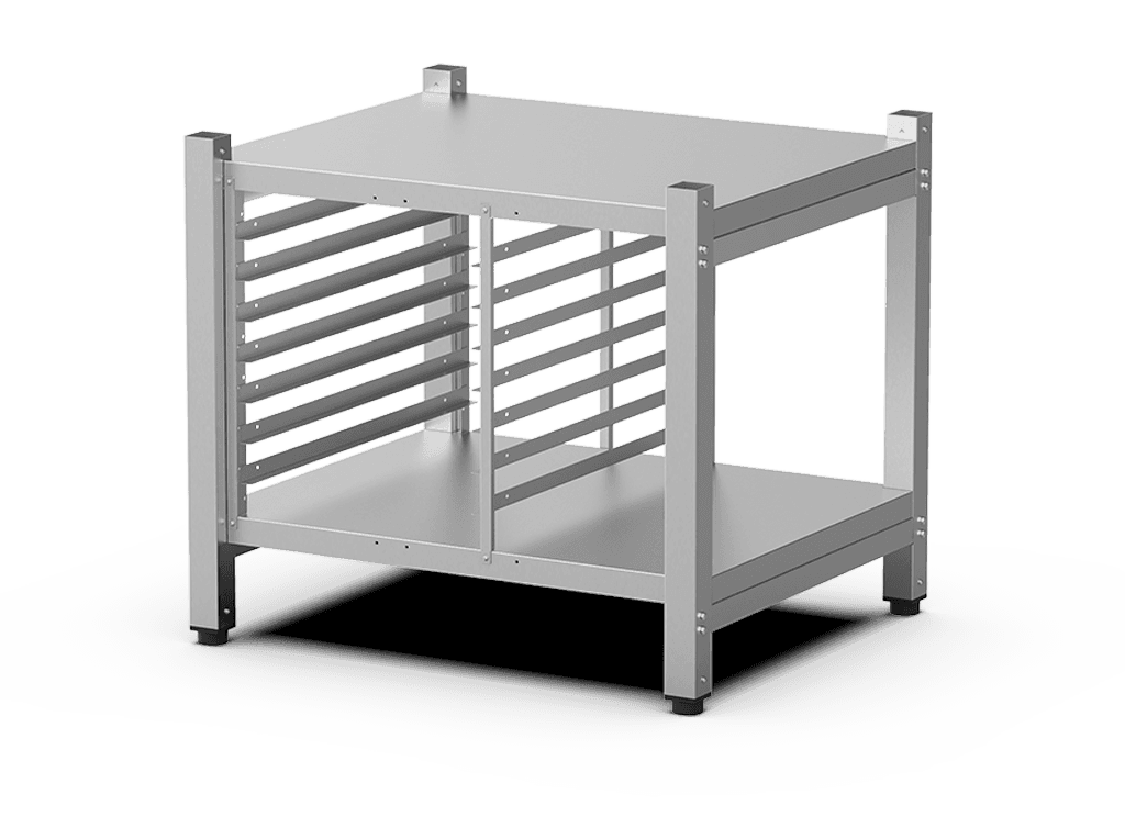 Unox The multifunctional support ideal for storing trays safely and place your oven at the perfect height to work. XWARC-07EF-H.