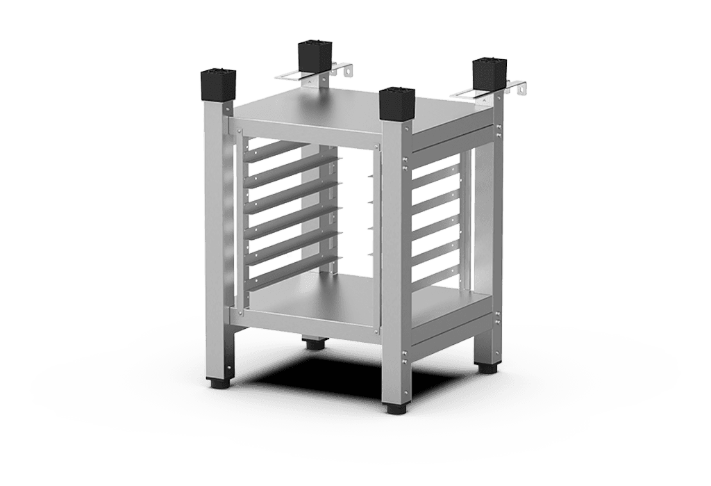 Unox The multifunctional support ideal for storing trays safely and place your oven at the perfect height to work. XWCRC-0623-H.