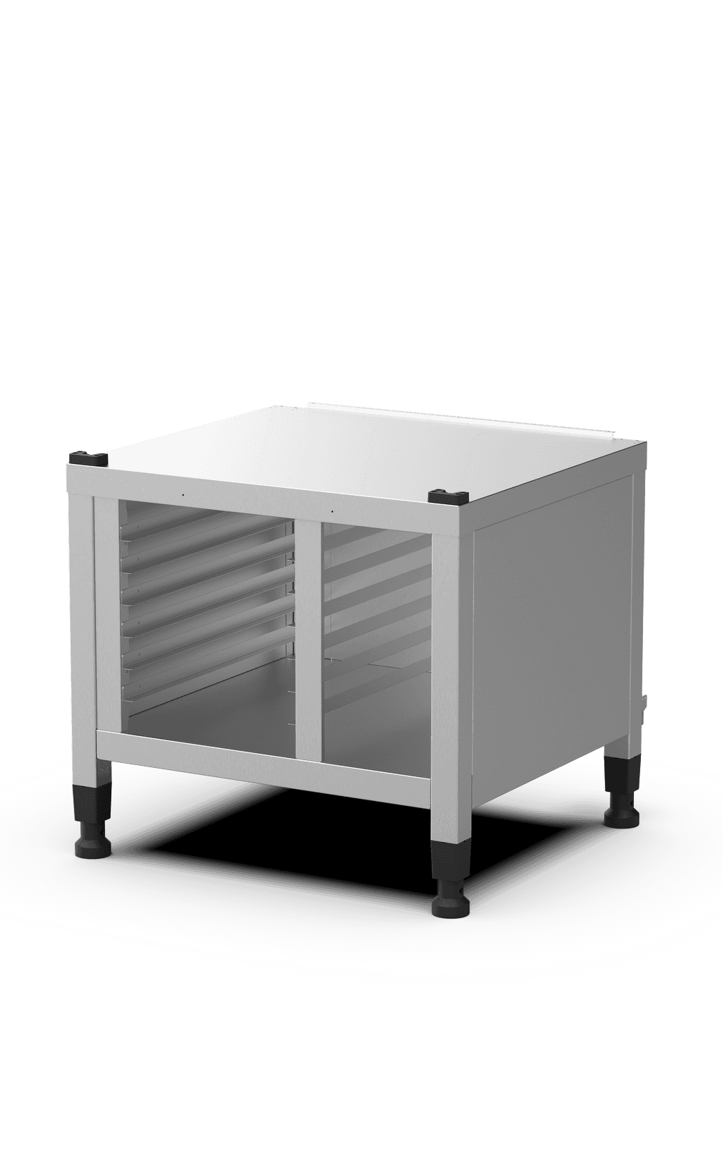 Unox The multifunctional support ideal for storing trays safely and place your oven at the perfect height to work. Equipped with side covers. XWDMA-0611-H.
