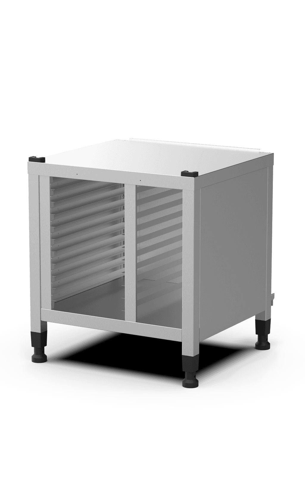 Unox The multifunctional support ideal for storing trays safely and place your oven at the perfect height to work. Equipped with side covers. XWDMA-1011-U.
