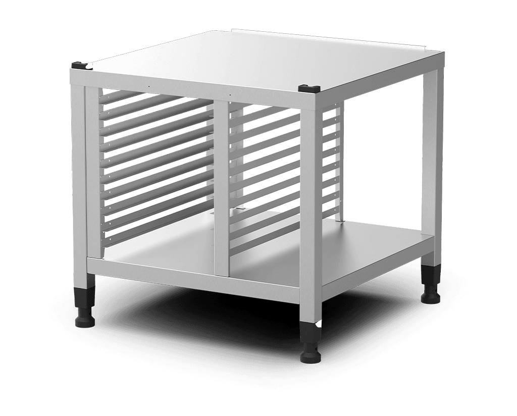 Unox The multifunctional support ideal for storing trays safely and place your oven at the perfect height to work. XWLRA-10EF-U.