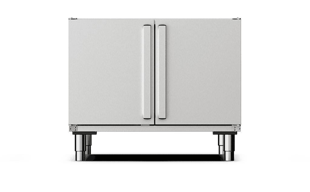 Unox Equipped with a tray-holding compartment and free space for the storage of material. XWVEC-0821.