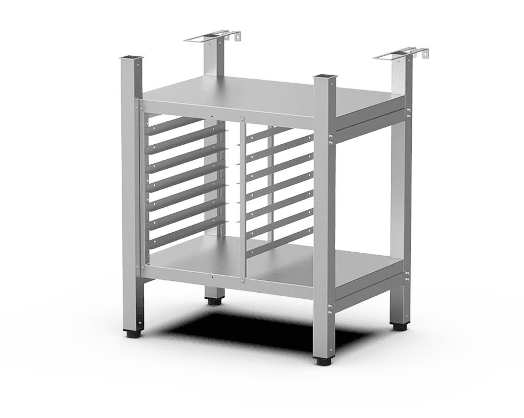 Unox The multifunctional support ideal for storing trays safely and place your oven at the perfect height to work. XWVRC-0711-UH.