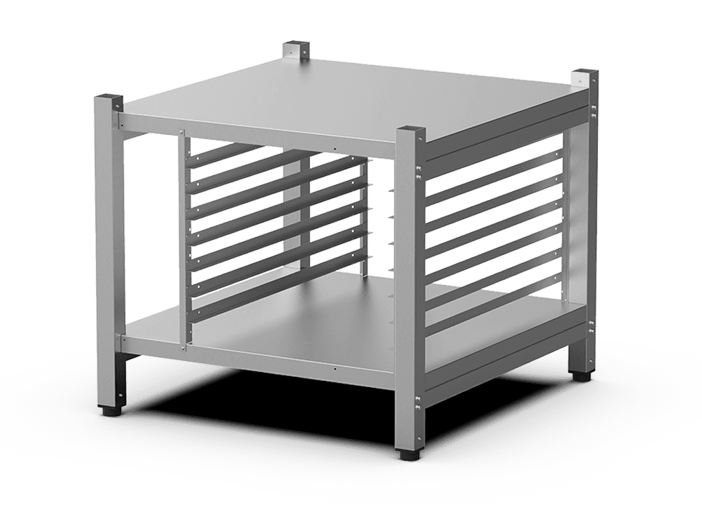 Unox The multifunctional support ideal for storing trays safely and place your oven at the perfect height to work. XWVRC-0721-H.