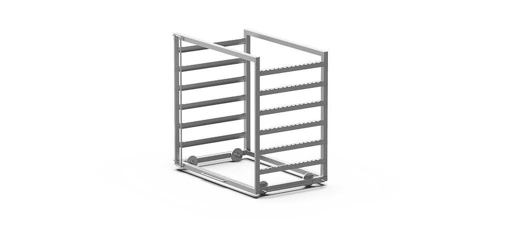 Unox It allows rapid loading and extraction of the trays, reducing the amount of time the door is open. XWVBC-0611.